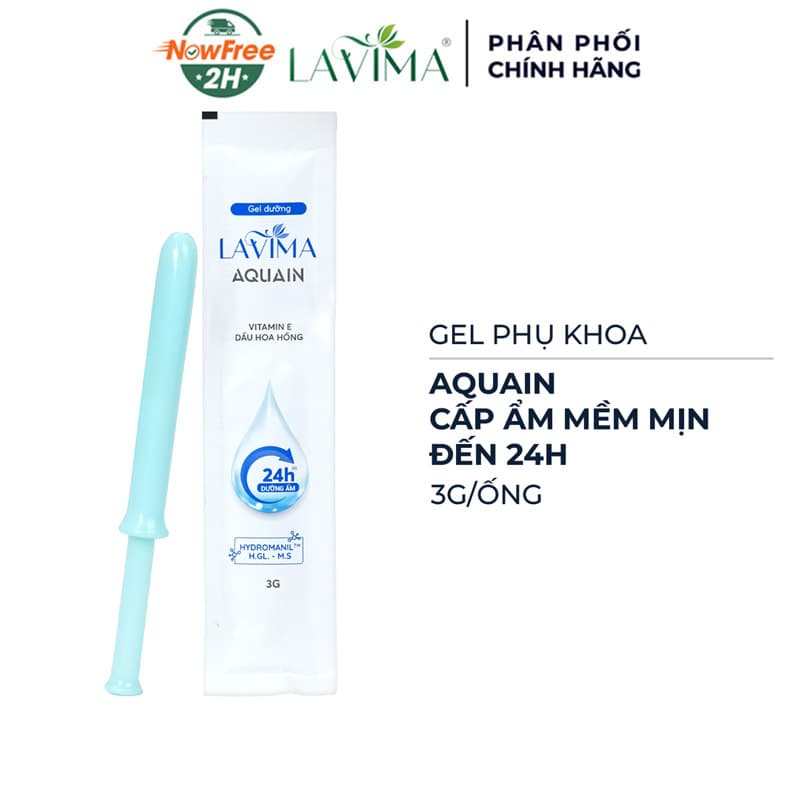 Gel Phụ Khoa Lavima Aquain Cấp Ẩm Mềm Mịn 3g/Ống
