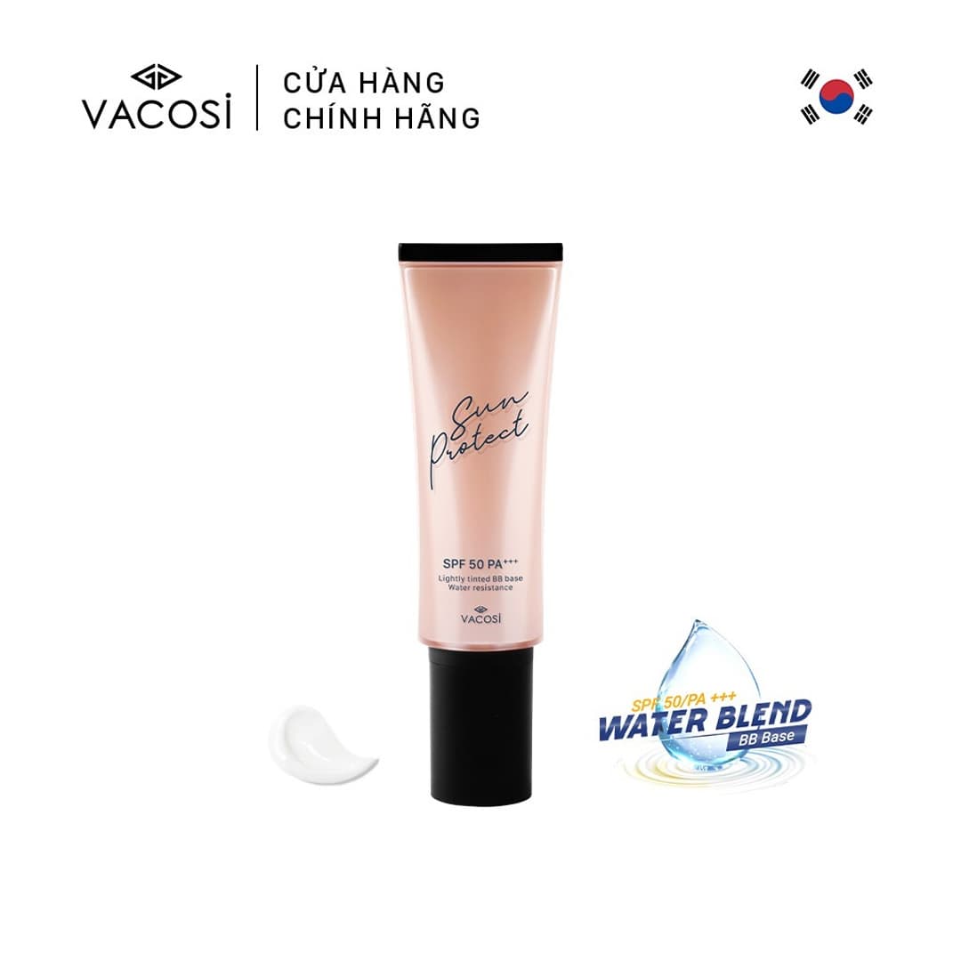Kem Chống Nắng Và Lót Trang Điểm Vacosi SPF50 PA+++ 45ml
