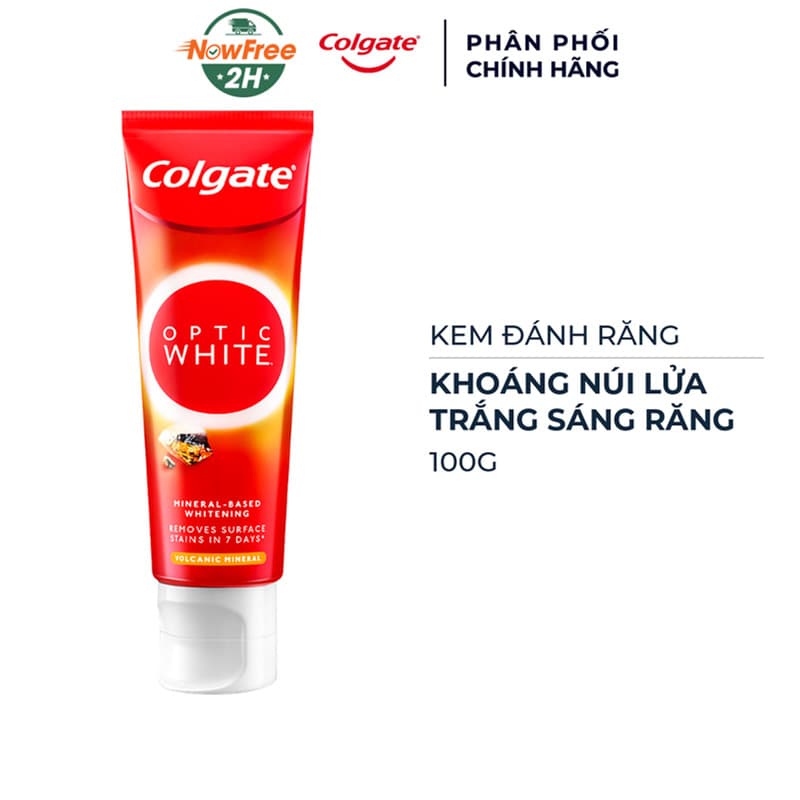 Kem Đánh Răng Colgate Sáng Răng Từ Khoáng Núi Lửa 100g