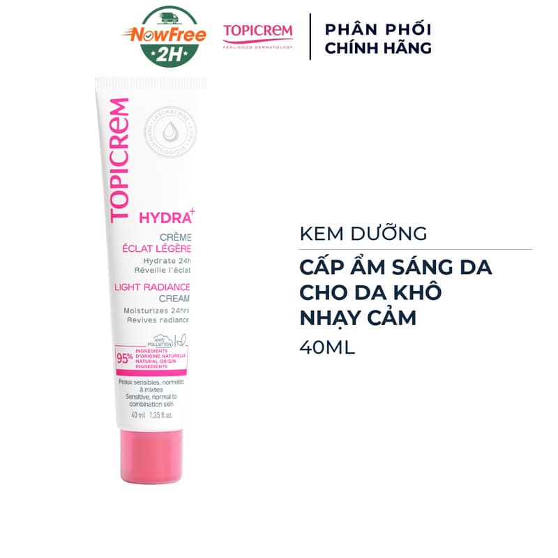 Kem Dưỡng Topicrem Cấp Ẩm Sáng Da Cho Da Khô, Nhạy Cảm 40ml