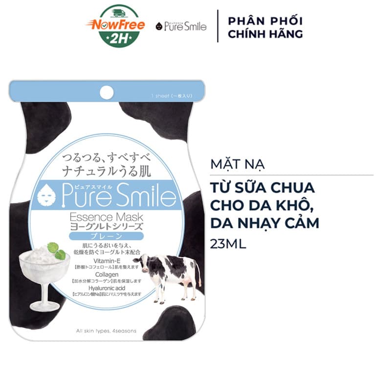 Mặt Nạ Pure Smile Từ Sữa Chua Cho Da Khô & Nhạy Cảm 23ml
