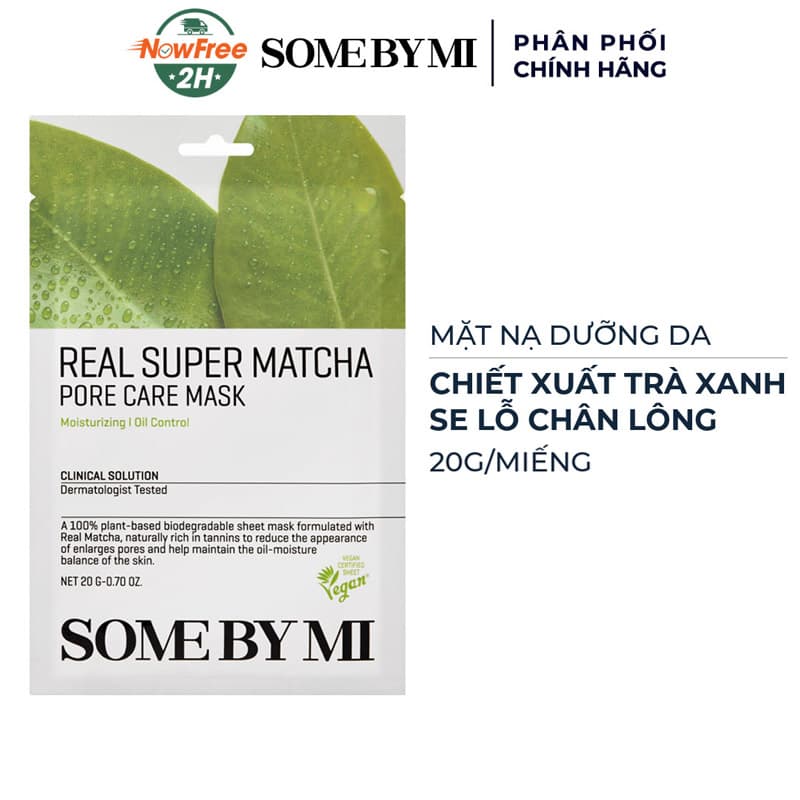 Mặt Nạ Dưỡng Da Some By Mi Matcha Se Lỗ Chân Lông 20g