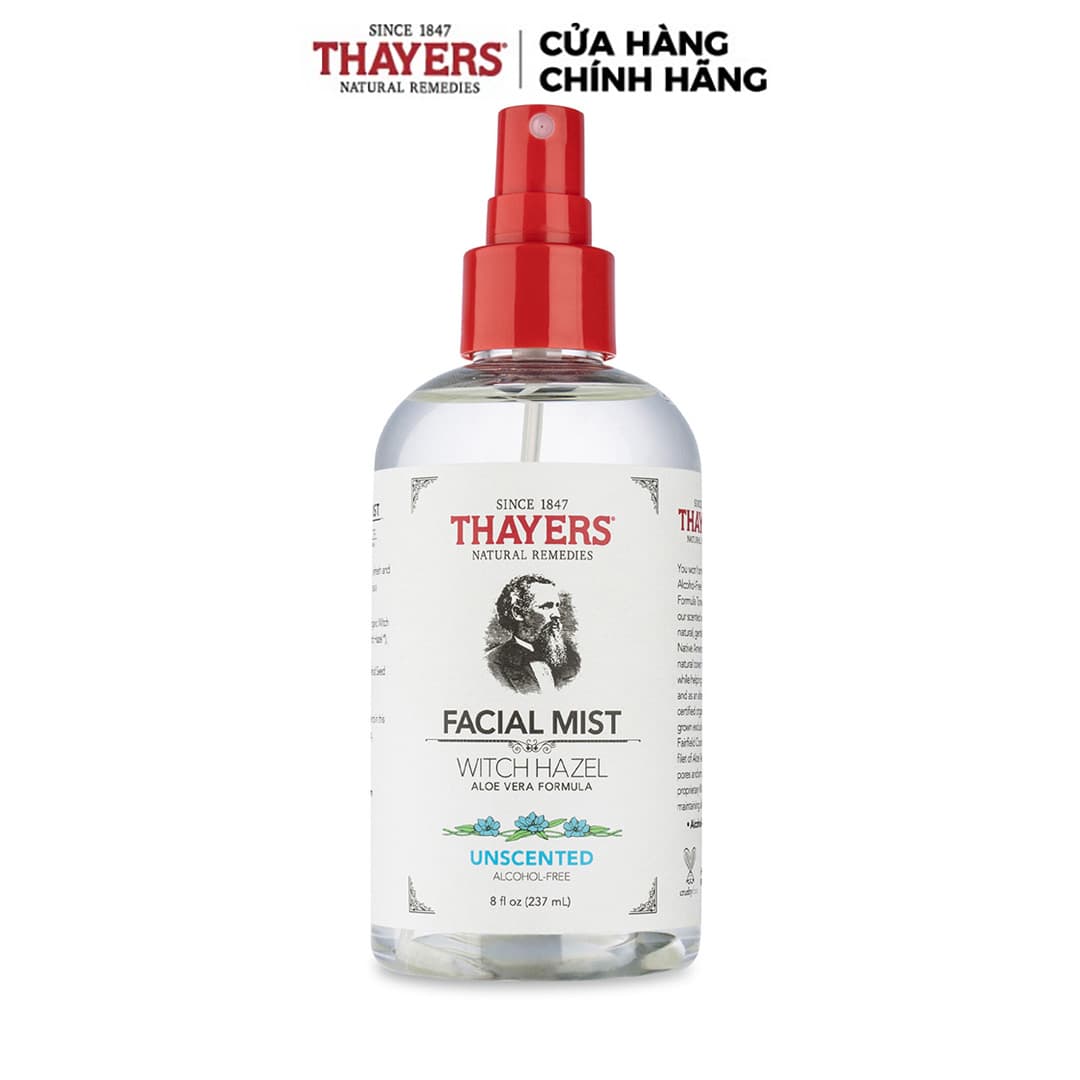 Nước Hoa Hồng Thayers Không Cồn Dạng Xịt - Không Mùi 237ml