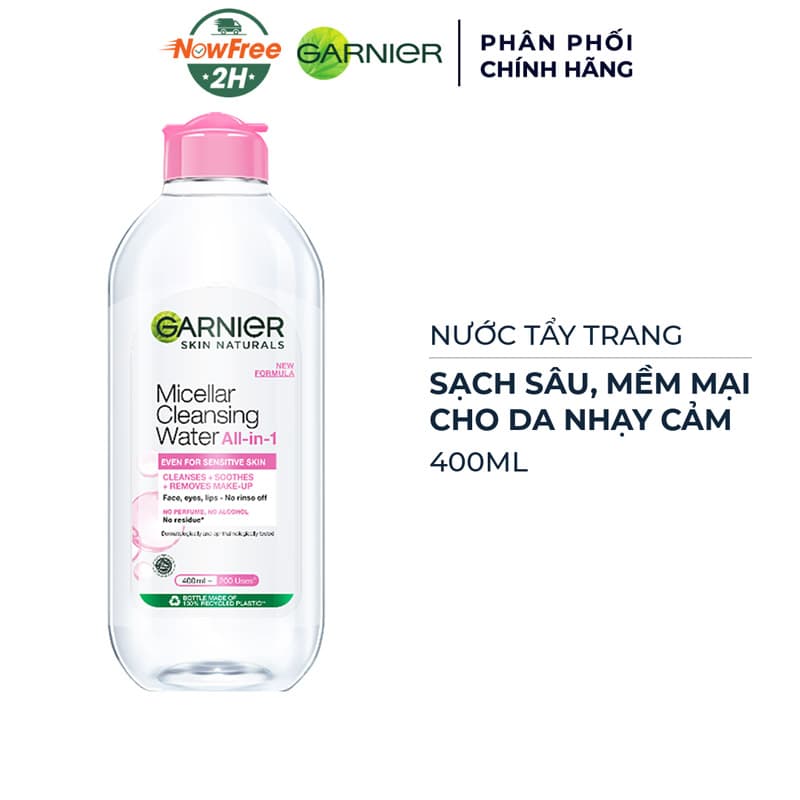 Nước Tẩy Trang Garnier Dành Cho Da Nhạy Cảm 400ml