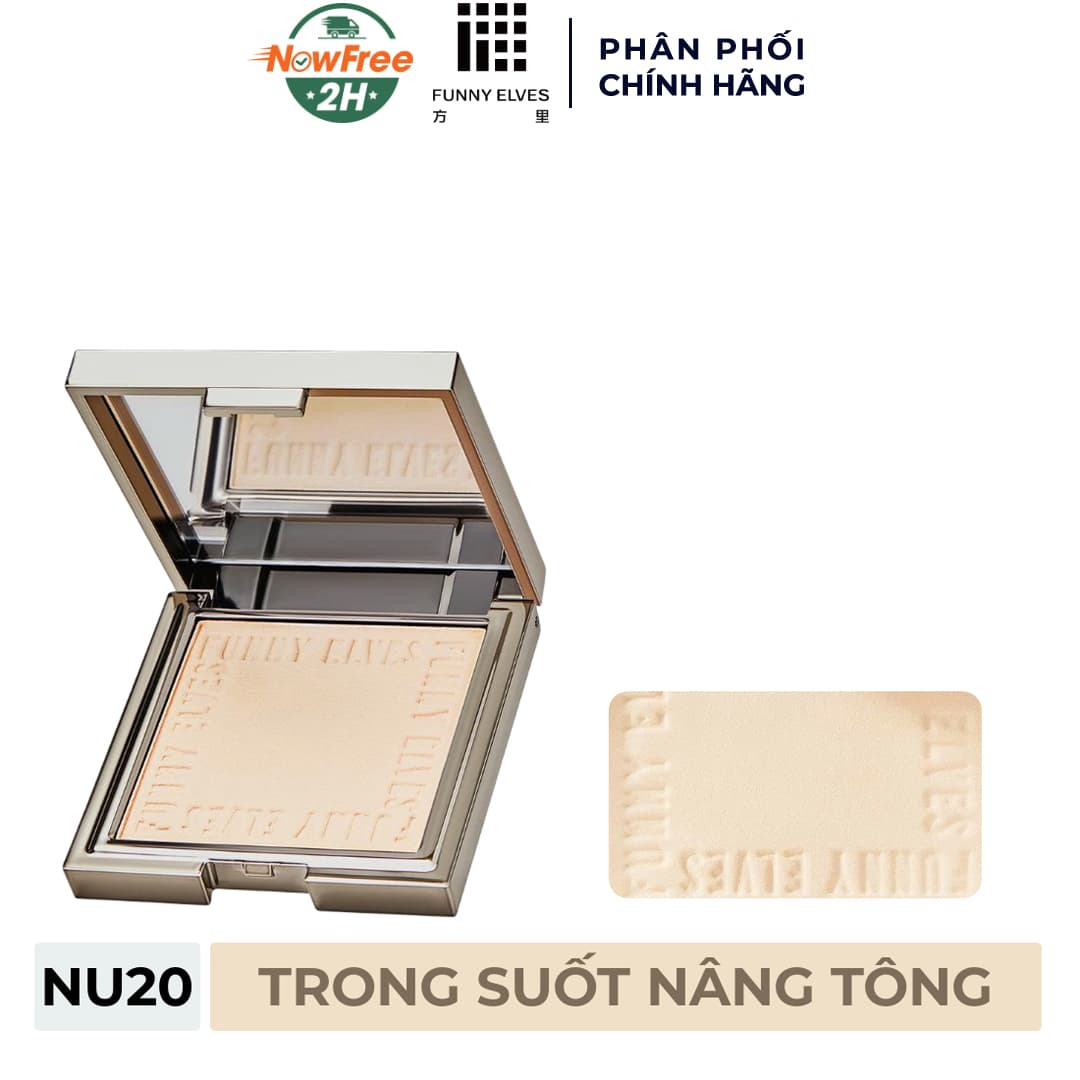Phấn Phủ Funny Elves Dạng Nén Vân Sương Màu NU20 3.5g