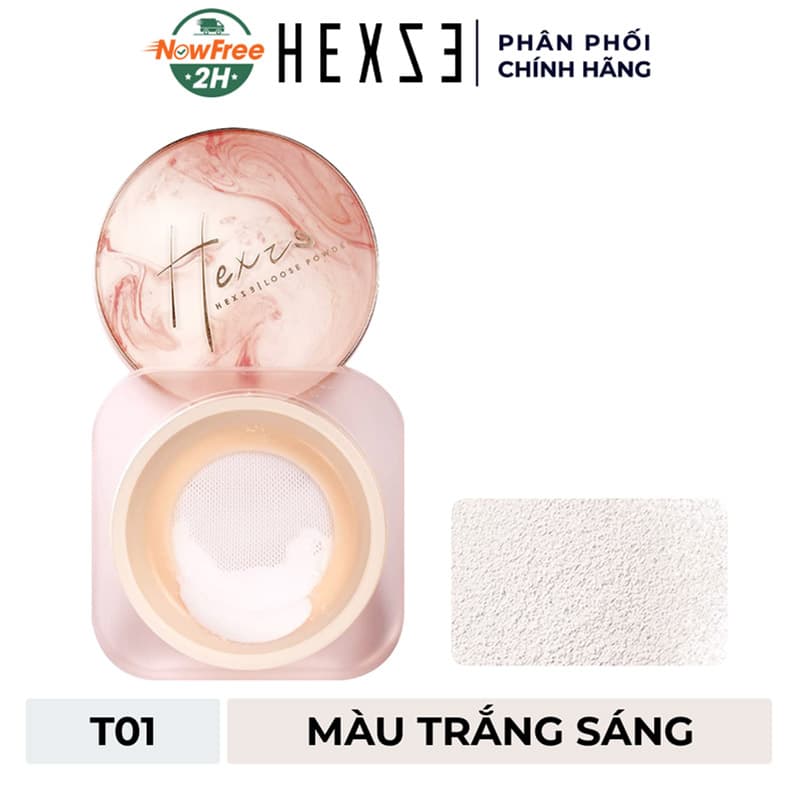 Phấn Phủ Hexze Dạng Bột Mỏng Nhẹ - Màu T01 Trắng Sáng 7g