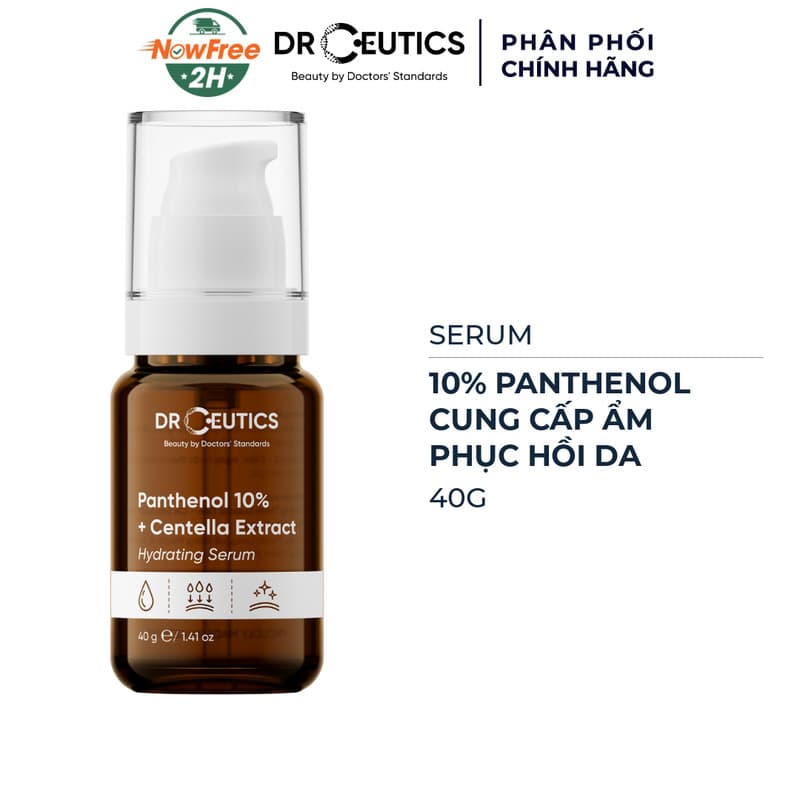 Serum DrCeutics 10% Panthenol Cấp Ẩm Và Phục Hồi Da 40g