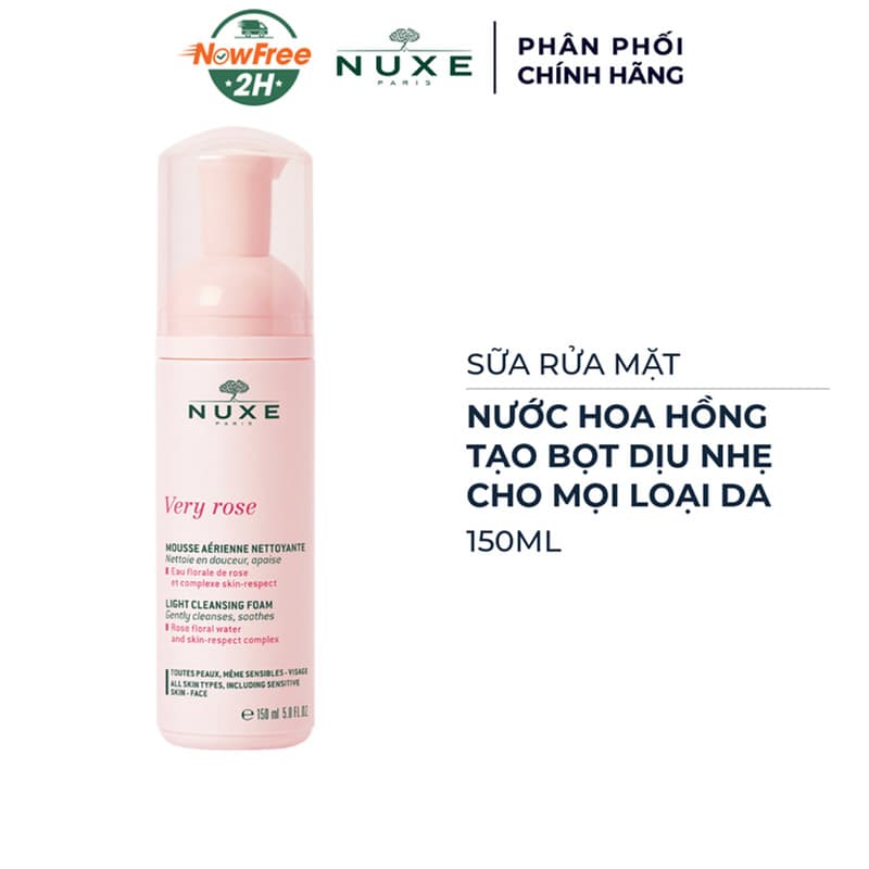 Sữa Rửa Mặt Nuxe Tạo Bọt Dịu Nhẹ Cho Mọi Loại Da 150ml