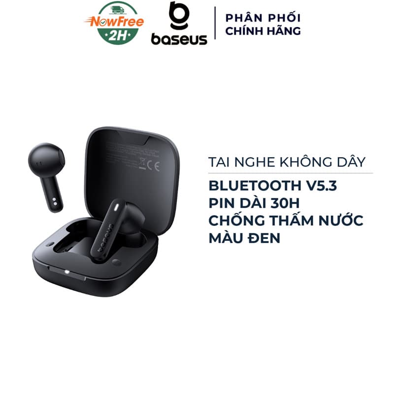 Tai Nghe Không Dây Baseus Bowie E16 Màu Đen