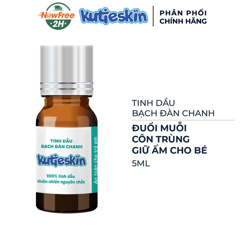 Tinh Dầu Bạch Đàn Chanh Kutieskin Đuổi Muỗi, Giữ Ấm Cho Bé 5ml