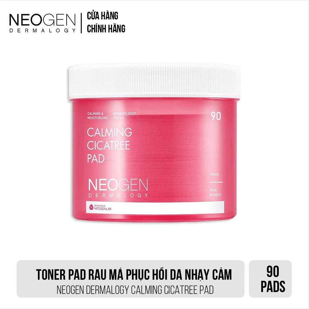 Toner Pad Neogen Dermalogy Rau Má Làm Dịu Da 90 Miếng