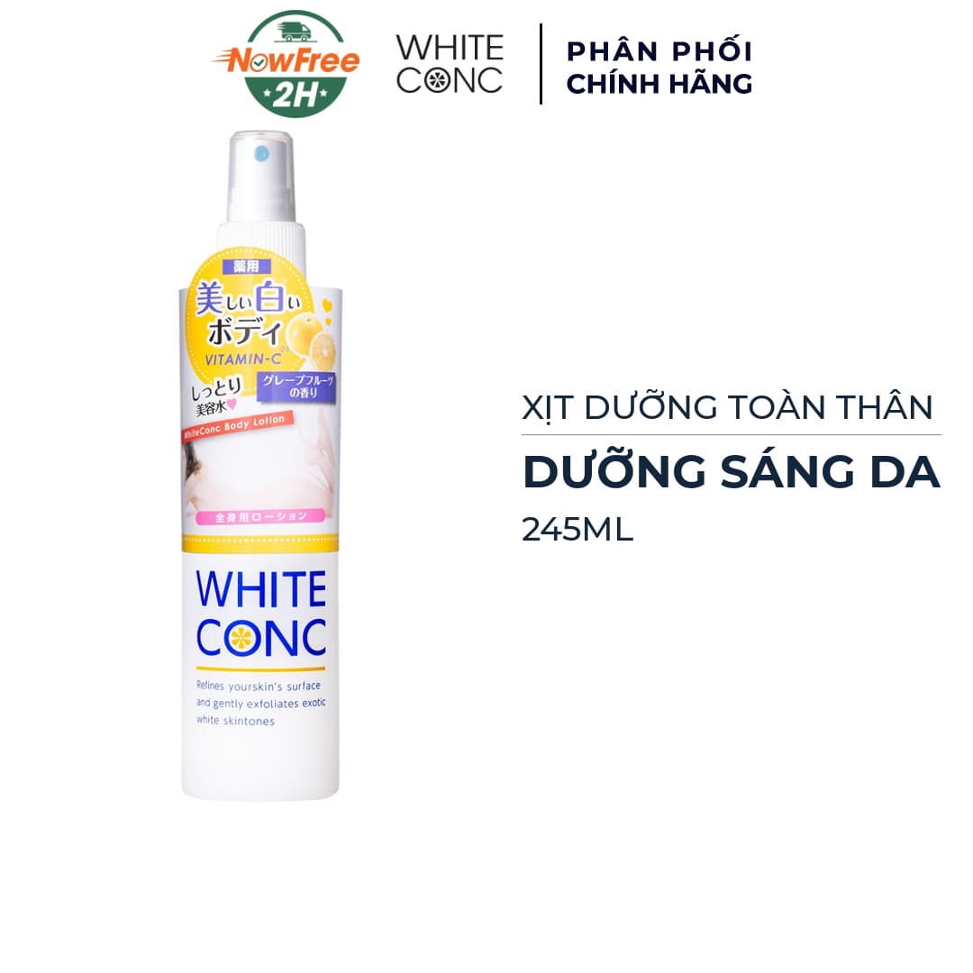 Xịt Dưỡng Sáng Da Toàn Thân WHITE CONC 245ml