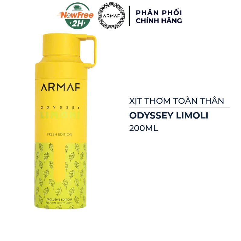 Xịt Thơm Toàn Thân Armaf Odyssey Limoli 200ml
