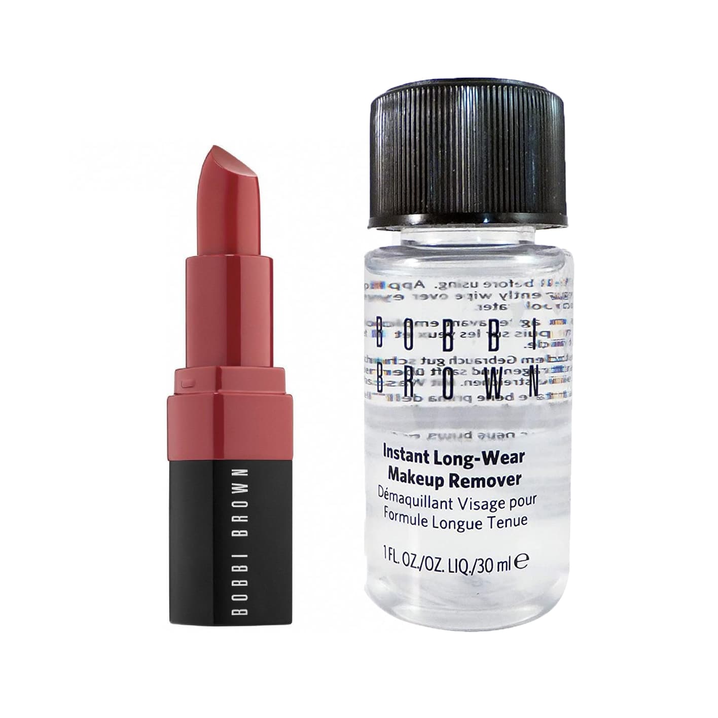 Combo Bobbi Brown Son Thỏi Mini (Màu ngẫu nhiên) + Nước Tẩy Trang Mắt Môi 30ml