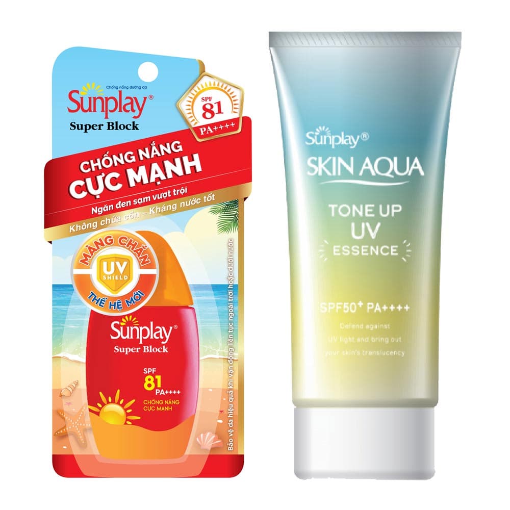 Combo Sunplay Chống Nắng Dạng Sữa 30g + Tinh Chất 50g