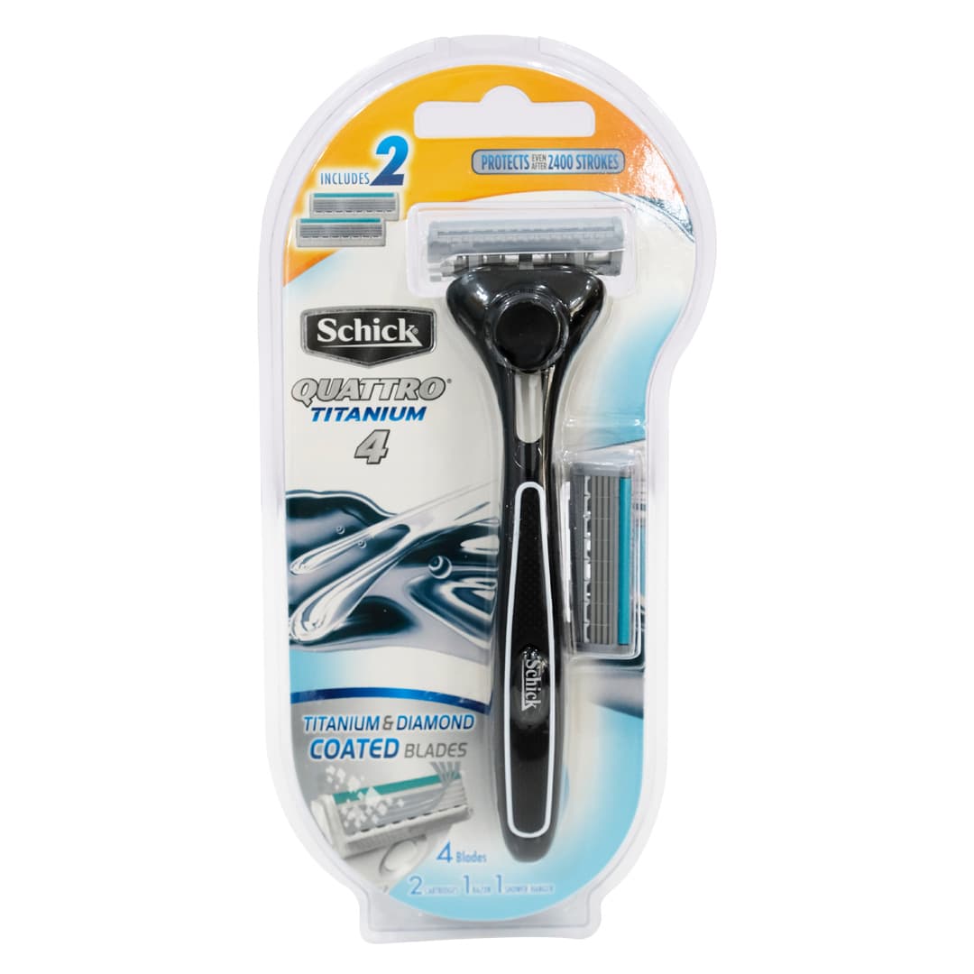 Dao Cạo Schick Quattro Titan4 1s (Vỉ 1 Cán & 1 Lưỡi)