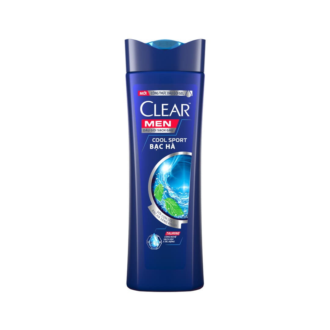 Dầu Gội Clear Men Sạch Gàu Cool Sport Bạc Hà 340g