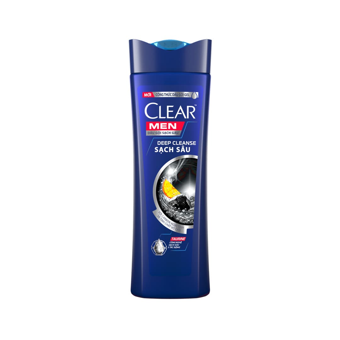 Dầu Gội Clear Men Sạch Gàu Deep Cleanse Sạch Sâu 340g