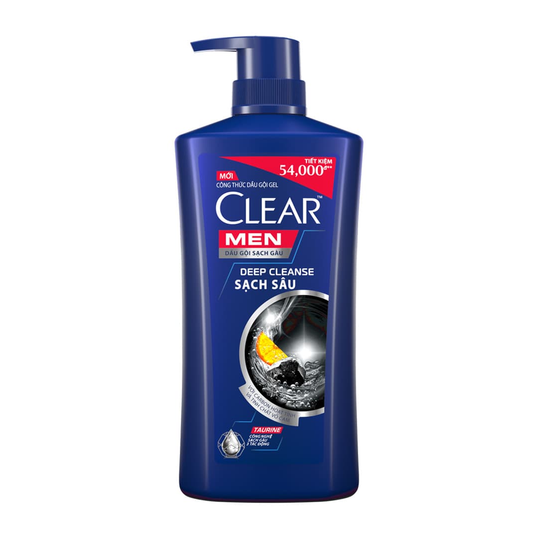 Dầu Gội Clear Men Sạch Gàu Deep Cleanse Sạch Sâu 650g