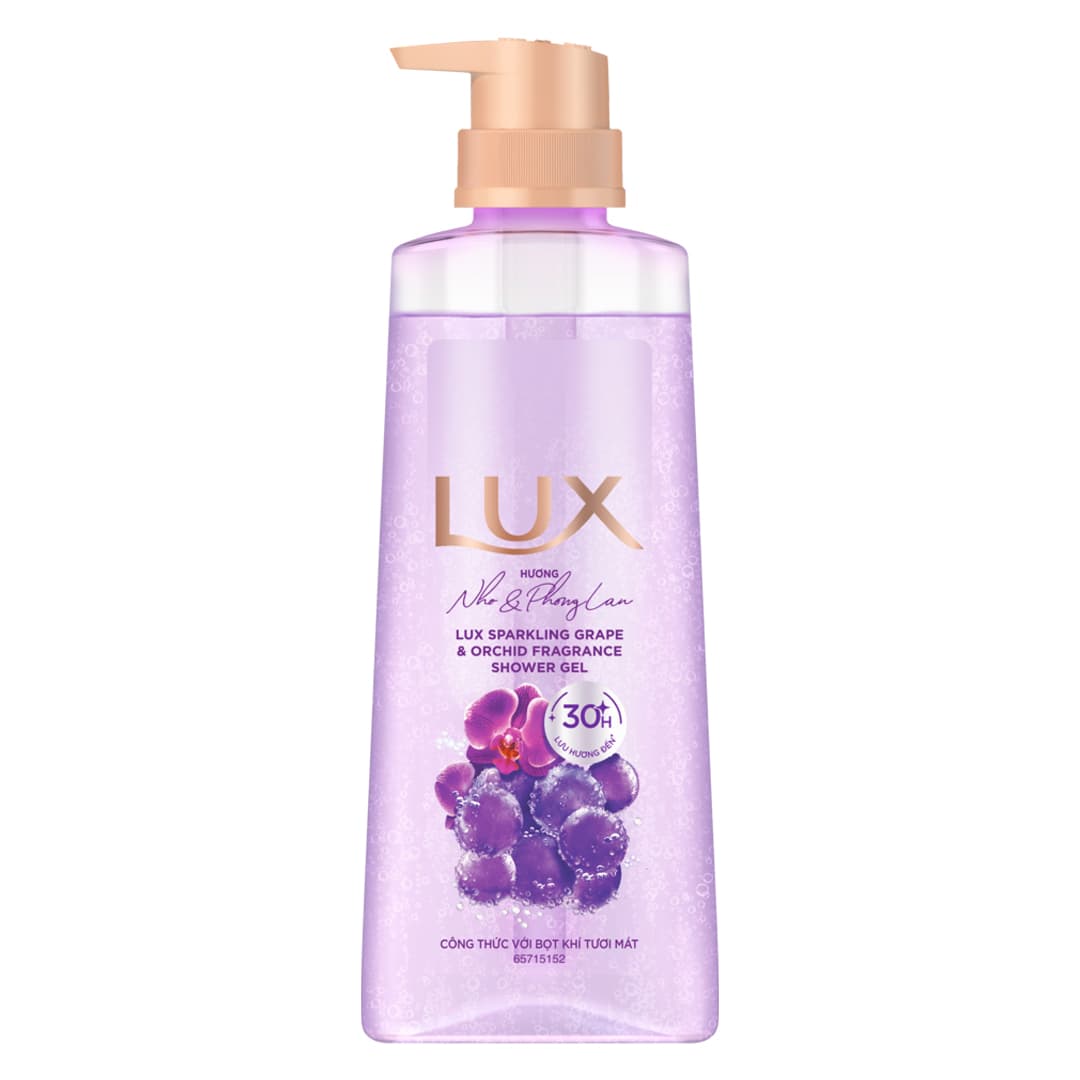 Sữa Tắm Lux Sparkling Phong Lan & Nho 400g