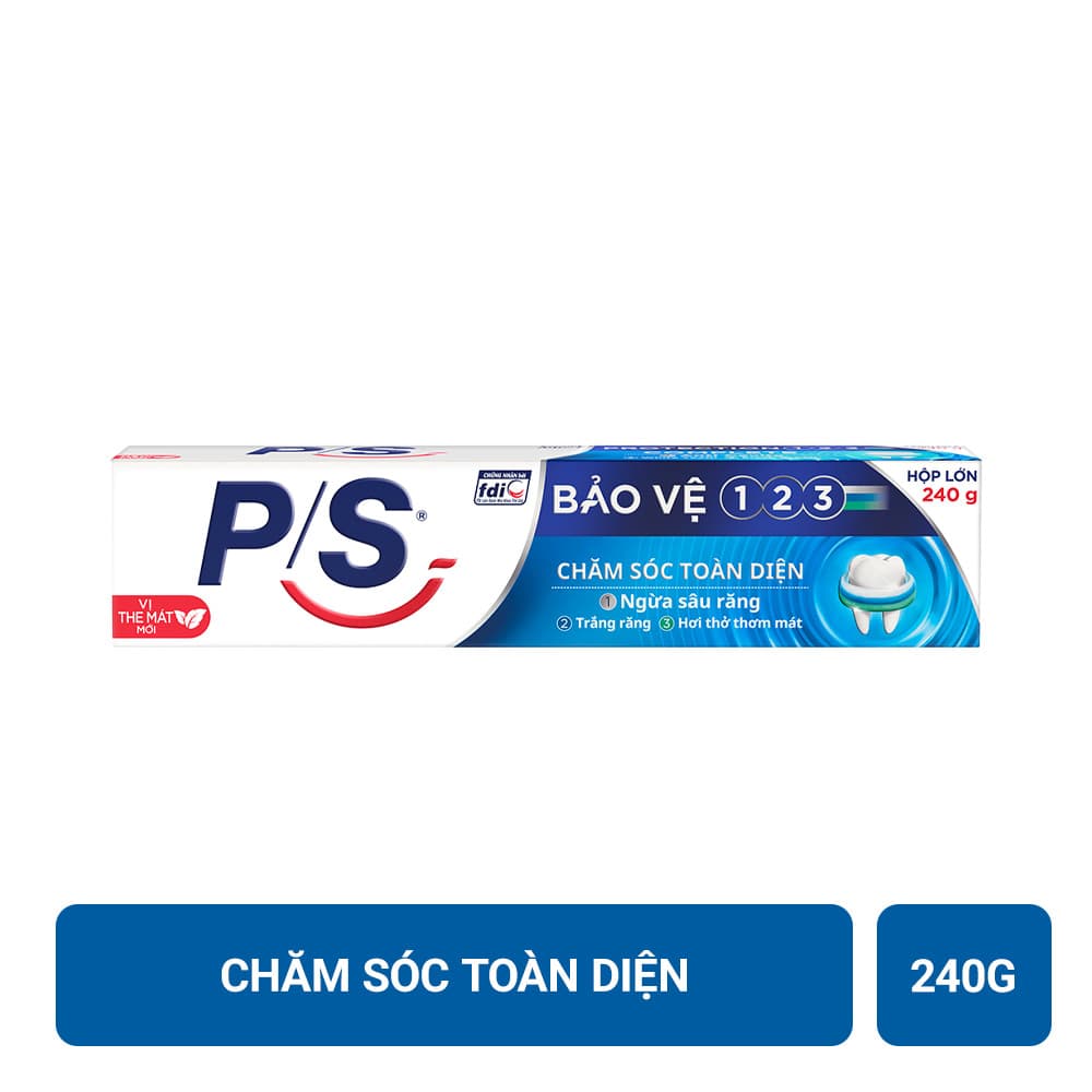Kem Đánh Răng P/S Bảo Vệ 123 Chăm Sóc Toàn Diện 240g