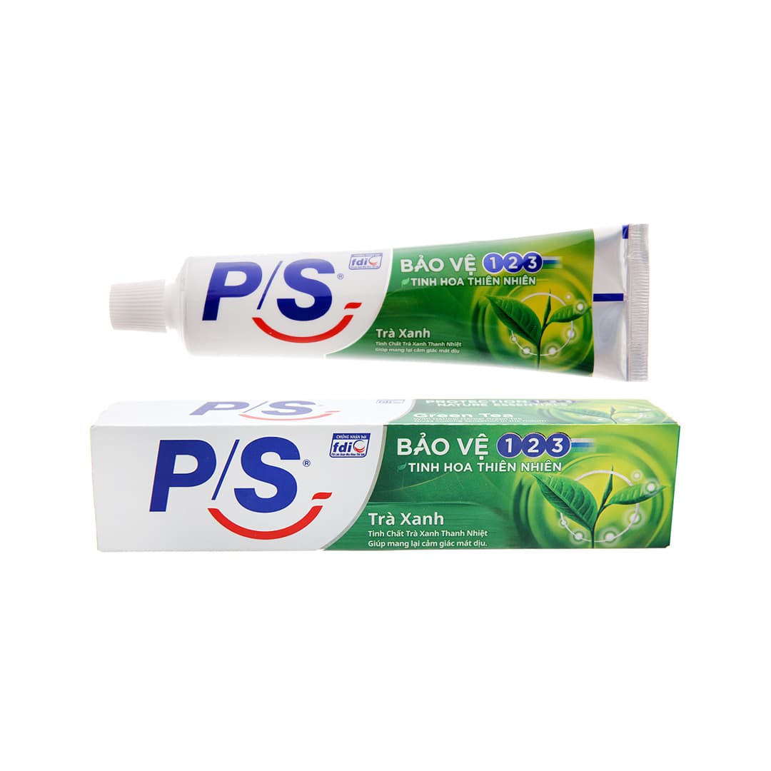 Kem Đánh Răng P/S Bảo Vệ 123 Trà Xanh Thanh Nhiệt 100g