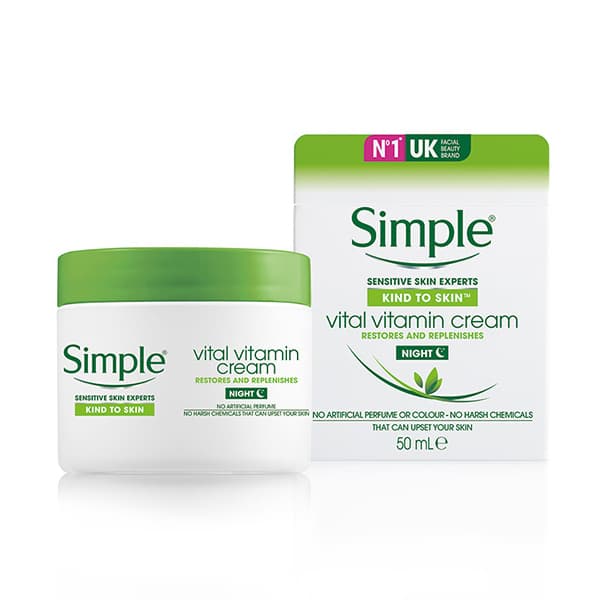 Kem Dưỡng Ẩm Và Hỗ Trợ Phục Hồi Da Ban Đêm Simple 50ml