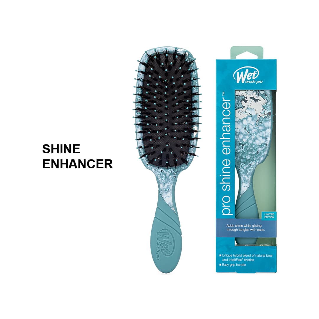 Lược Wet Brush Gỡ Rối Và Làm Bóng Tóc Màu Xanh Vân Đá