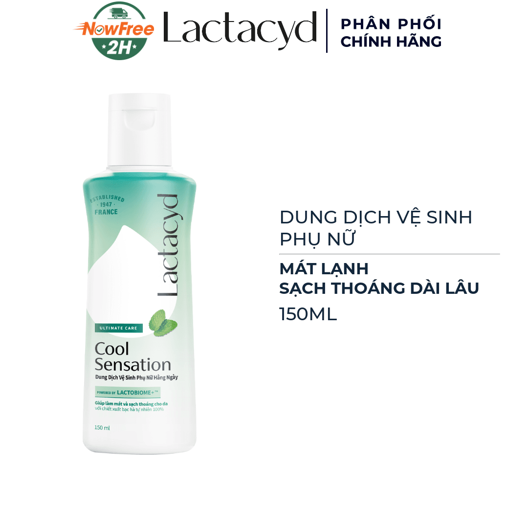 Dung Dịch Vệ Sinh Phụ Nữ Lactacyd Mát Lạnh, Sạch Thoáng 150ml