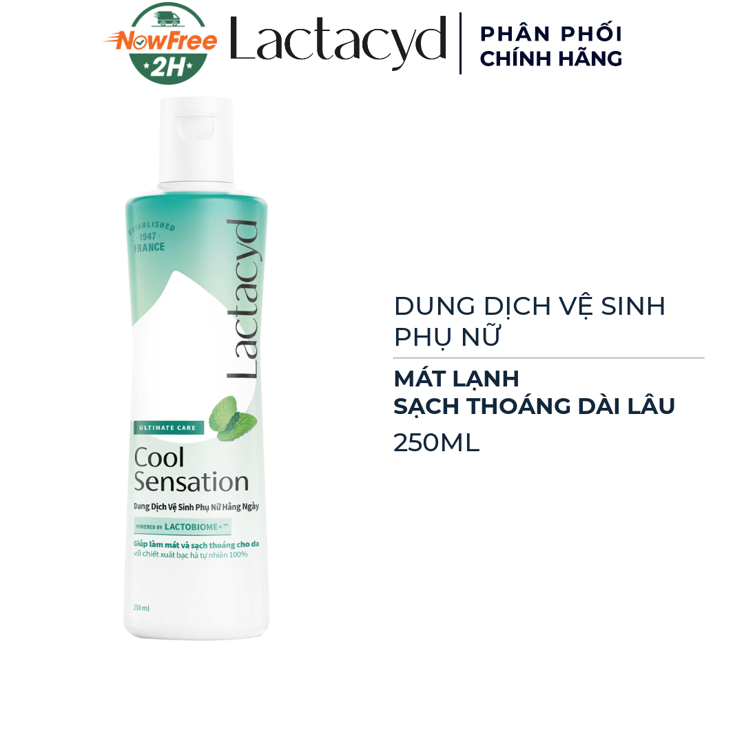 Dung Dịch Vệ Sinh Phụ Nữ Lactacyd Mát Lạnh, Sạch Thoáng 250ml