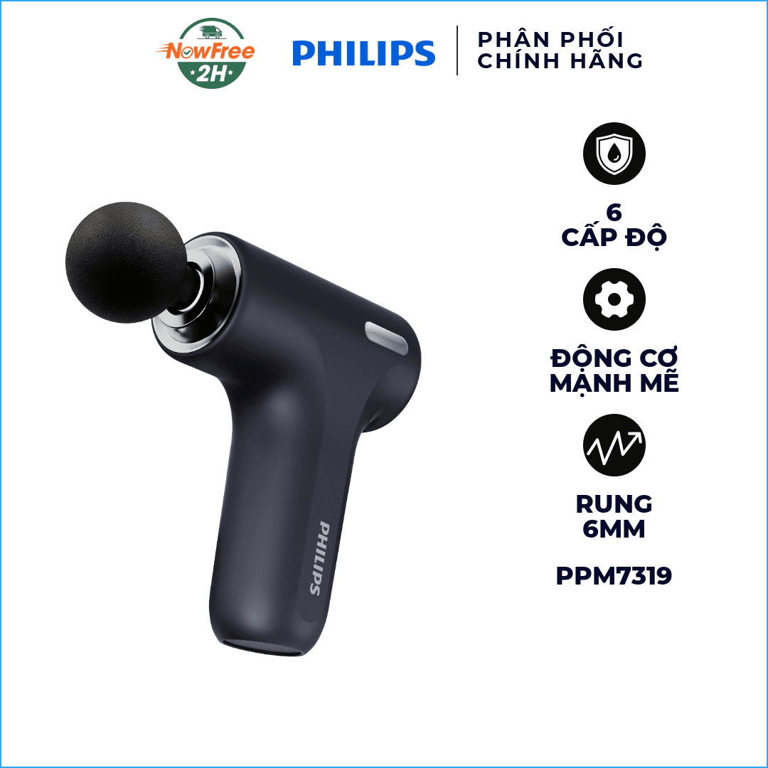 Máy Massage Cầm Tay Mini Philips Động Cơ Mạnh Mẽ - PPM7319