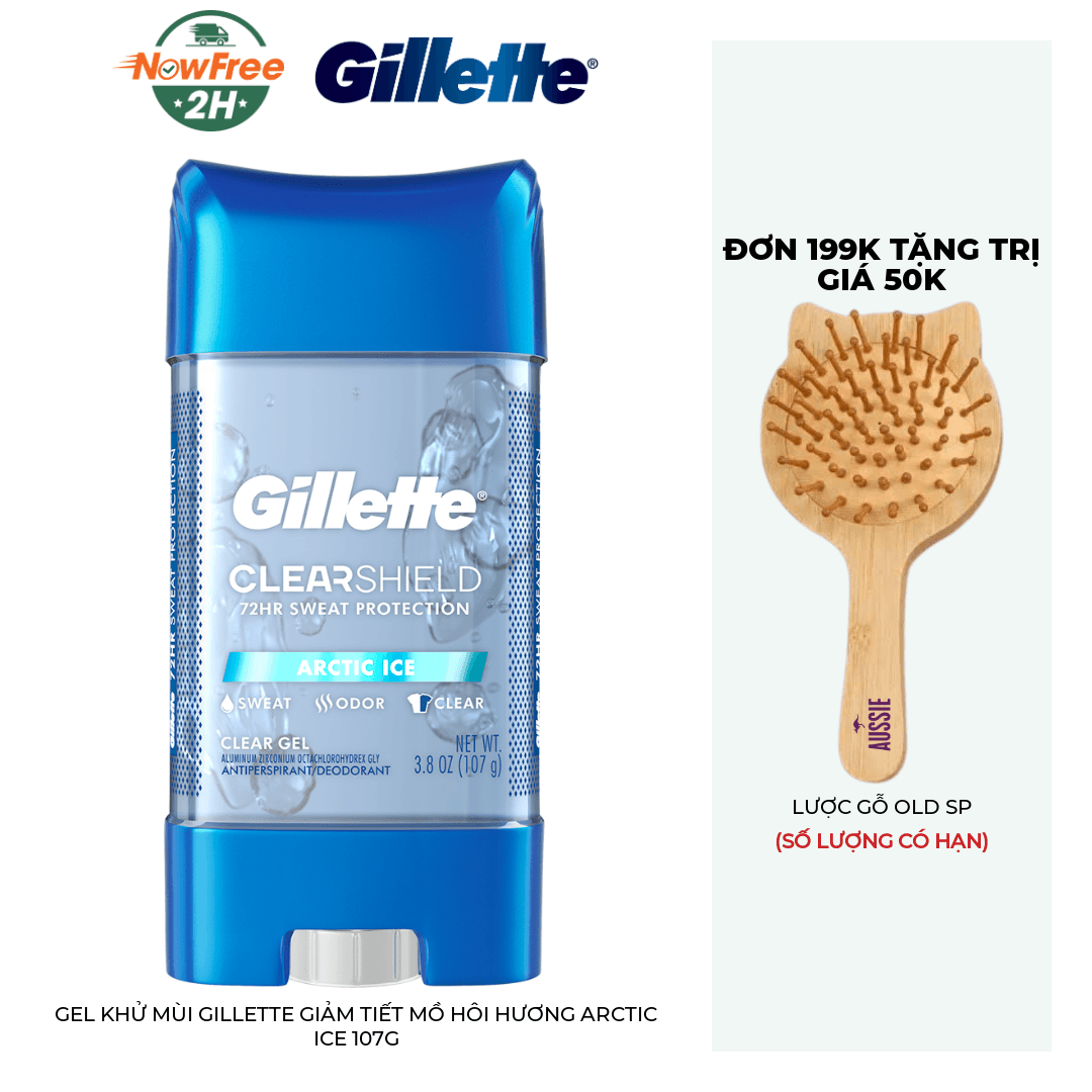 Gel Khử Mùi Gillette Giảm Tiết Mồ Hôi Hương Arctic Ice 107g