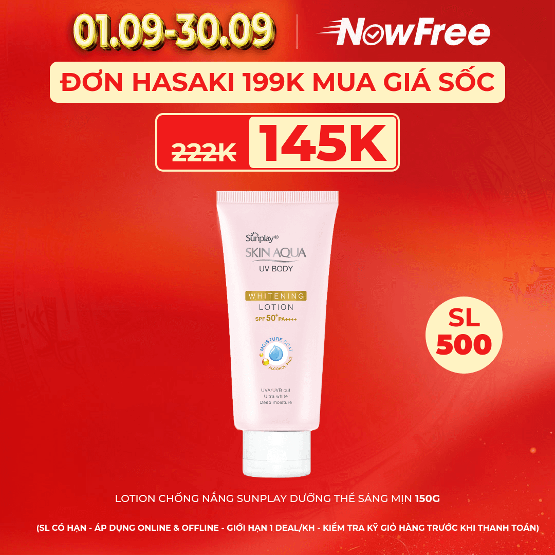 Lotion Chống Nắng Sunplay Dưỡng Thể Sáng Mịn 150g