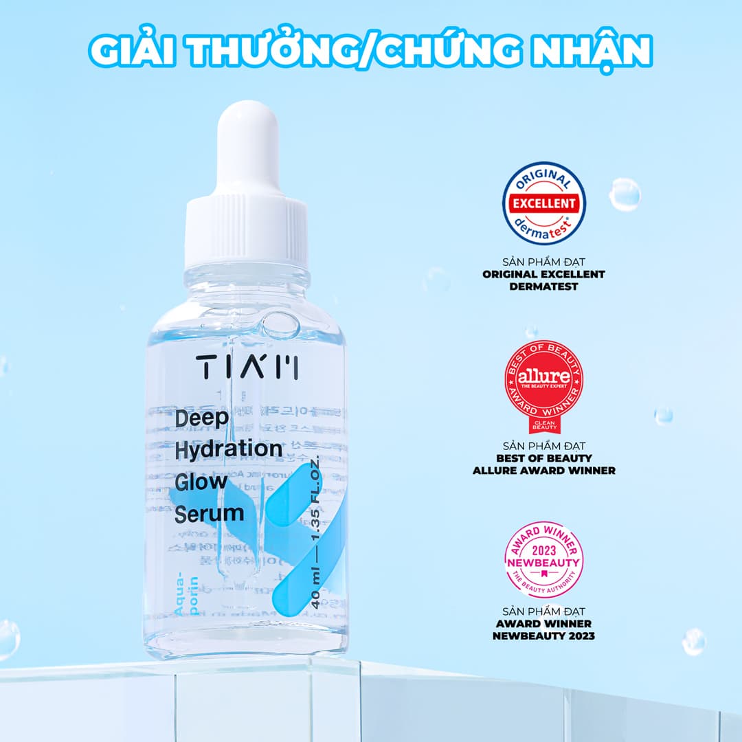 Serum Tia'm HA Cấp Nước, Hỗ Trợ Căng Bóng Da