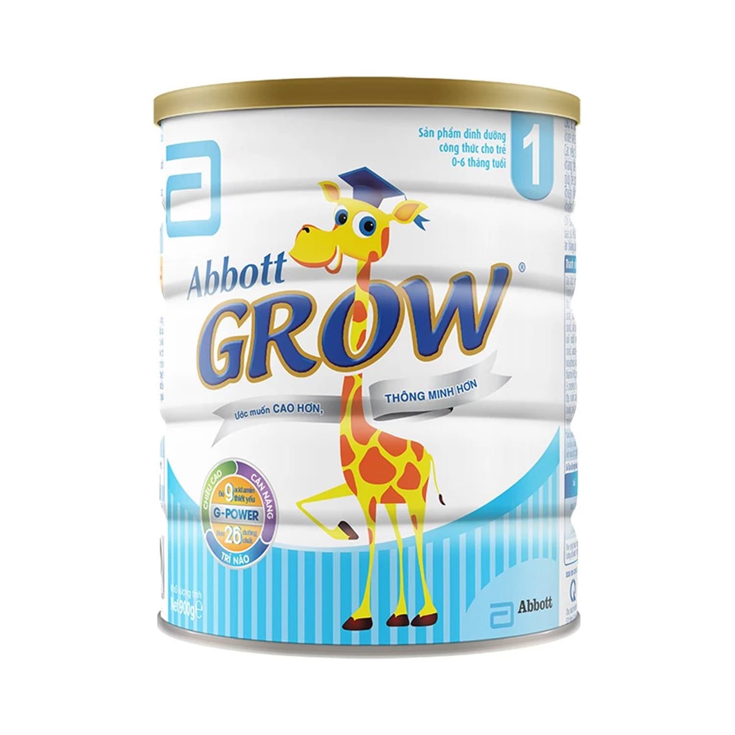 Sữa Bột Abbott Grow 1 900g (Bé Từ 0-6 Tháng Tuổi)