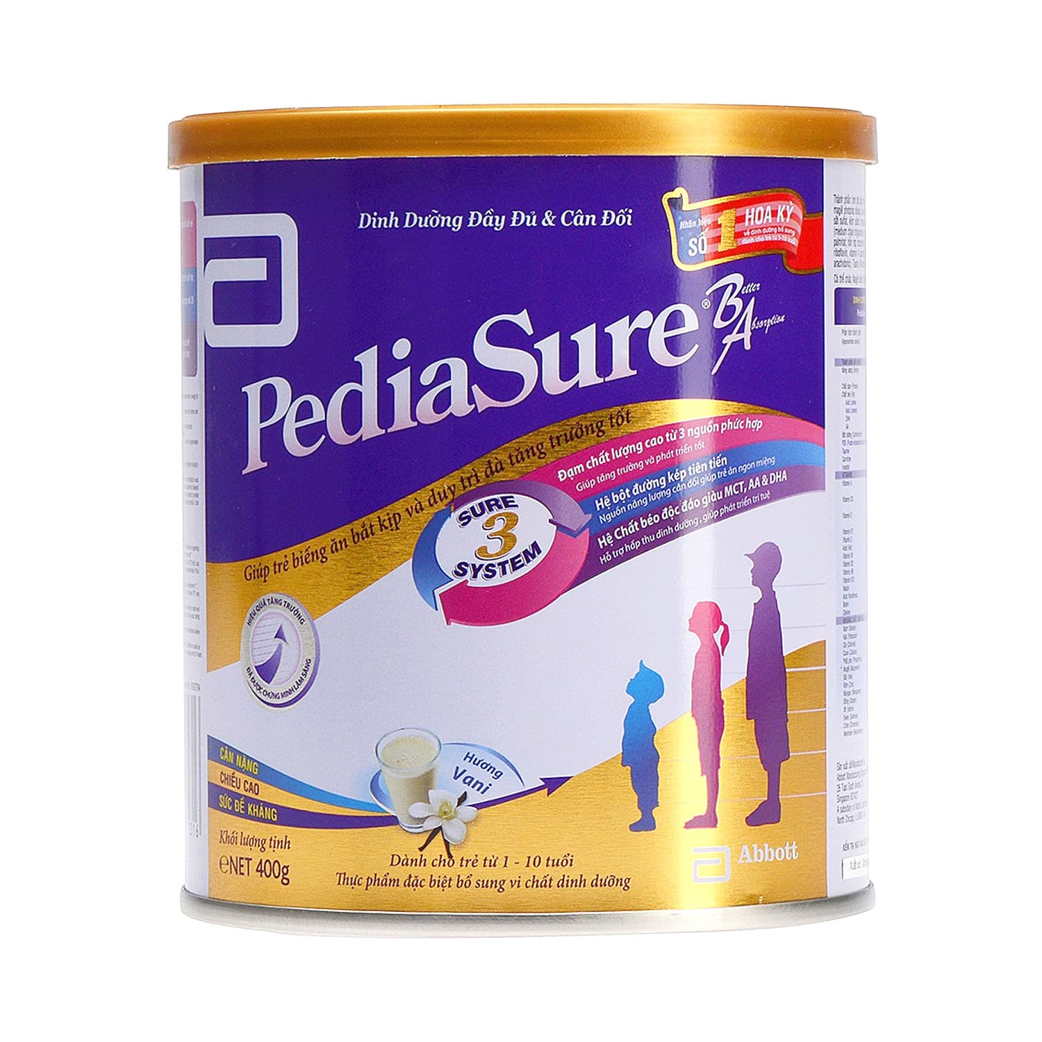 Sữa Bột Abbott PediaSure B/A Cho Trẻ Từ 1-10 Tuổi 400g
