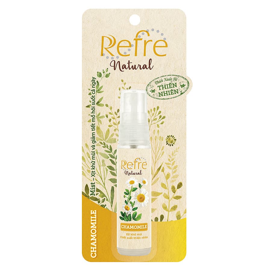 Xịt Khử Mùi Refre Natural Hương Cúc La Mã 30ml